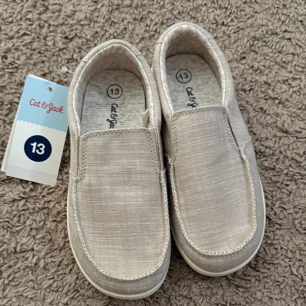 Cat & Jack Kids Slip-On Sneakers - Light Beige